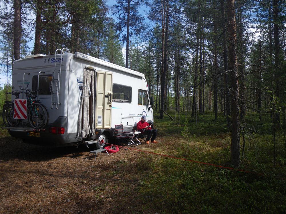 Finlande - Premier bivouac près de Maijanen