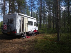 Finlande - Premier bivouac près de Maijanen