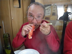 Norvège - Kilfjord - dégustation de King crabe