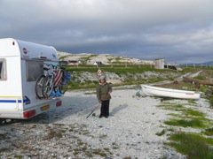 Norvège - Bivouac sur la route de Borselv