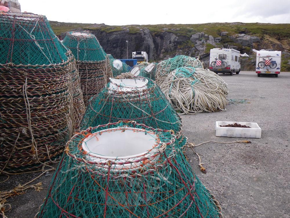 Norvège - Lillefjord - paniers à King crabe