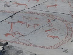 Norvège : Alta, gravures rupestres