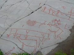 Norvège : Alta, gravures rupestres
