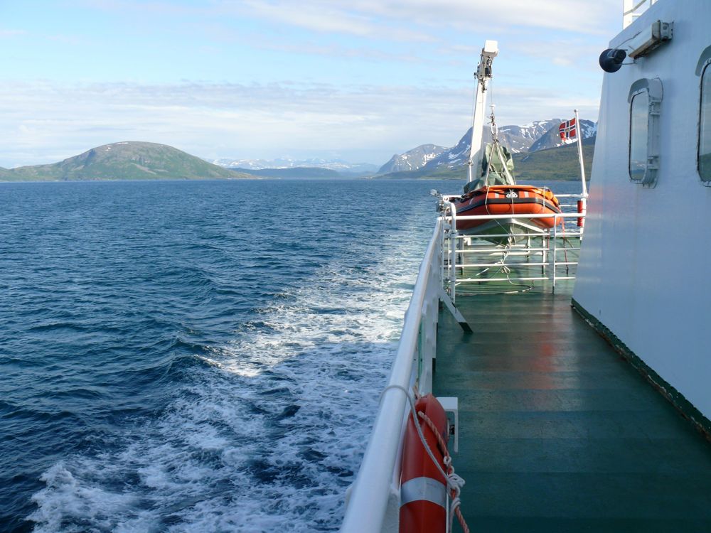 Norvège : sur le ferry  d'Arnoya
