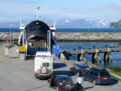 Norvège : sur le ferry  d'Arnoya