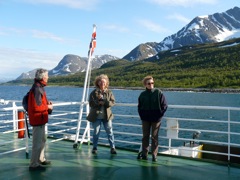 Norvège : sur le ferry  d'Arnoya