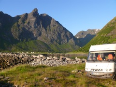 Norvège : Bivouac sur la route de Steinfjord