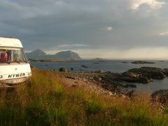 Norvege : bivouac à  Nyksund