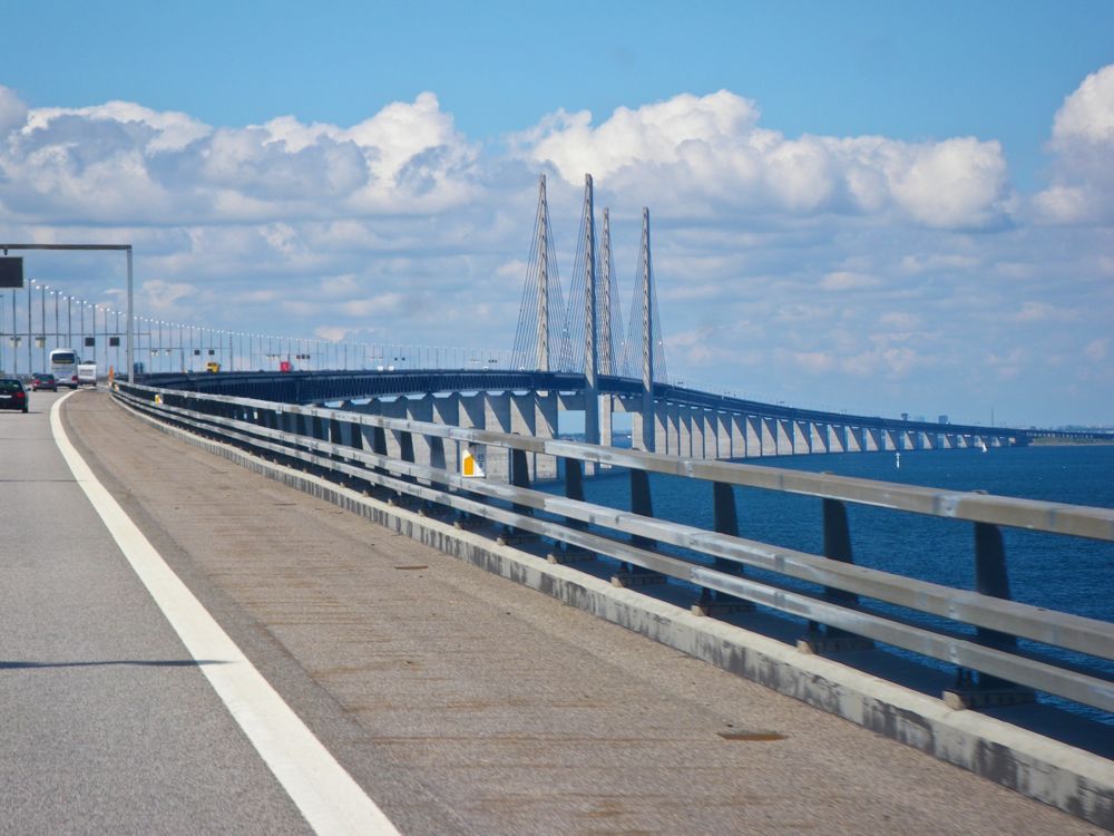 Pont reliant la Suède au Danemark